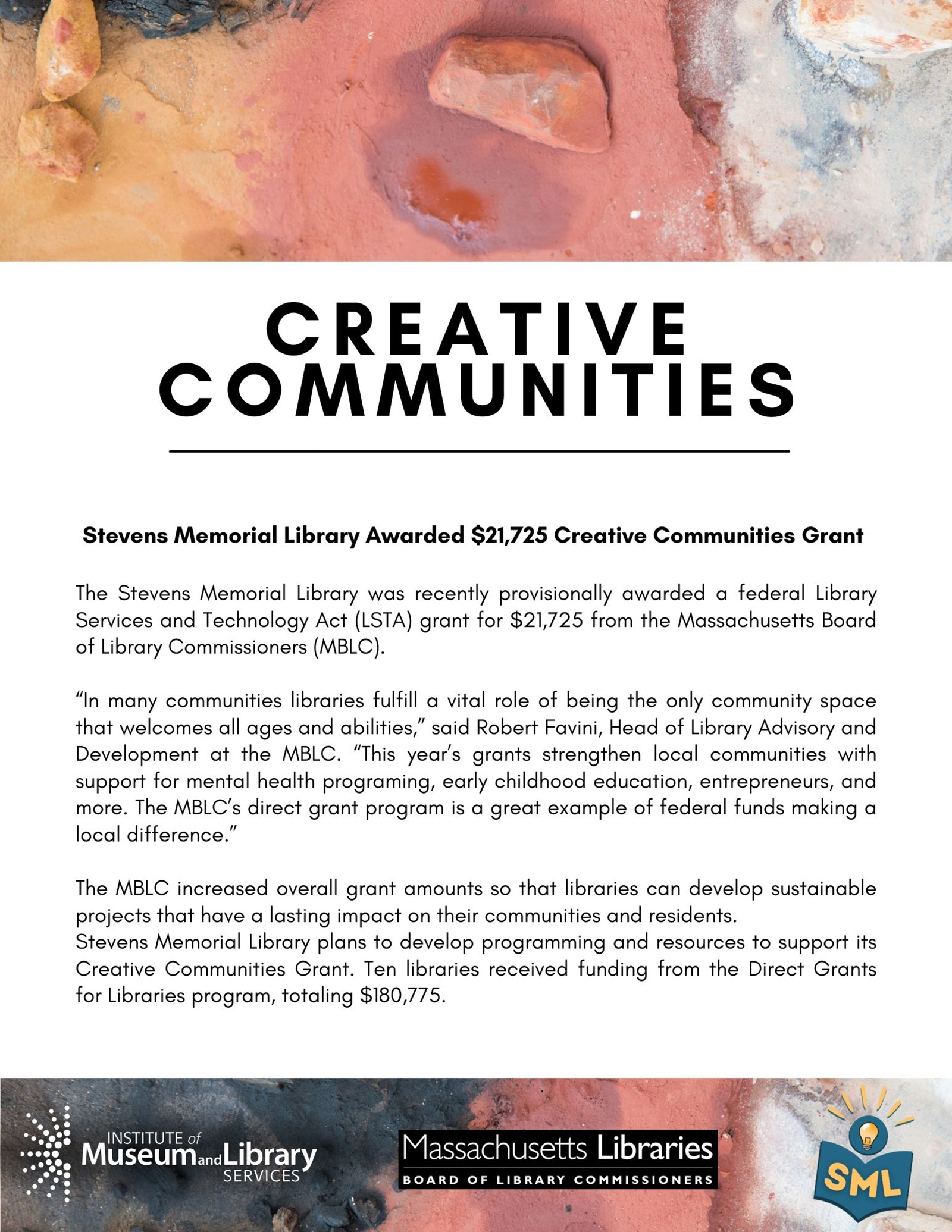 Creative Communities Grant poster