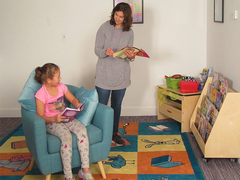 The Story Time Room at the Stevens Memorial Library